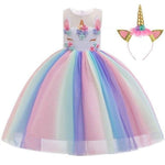 Kolorowa Sukienka Jednorożec - Vignette | Królestwo Jednorożca™