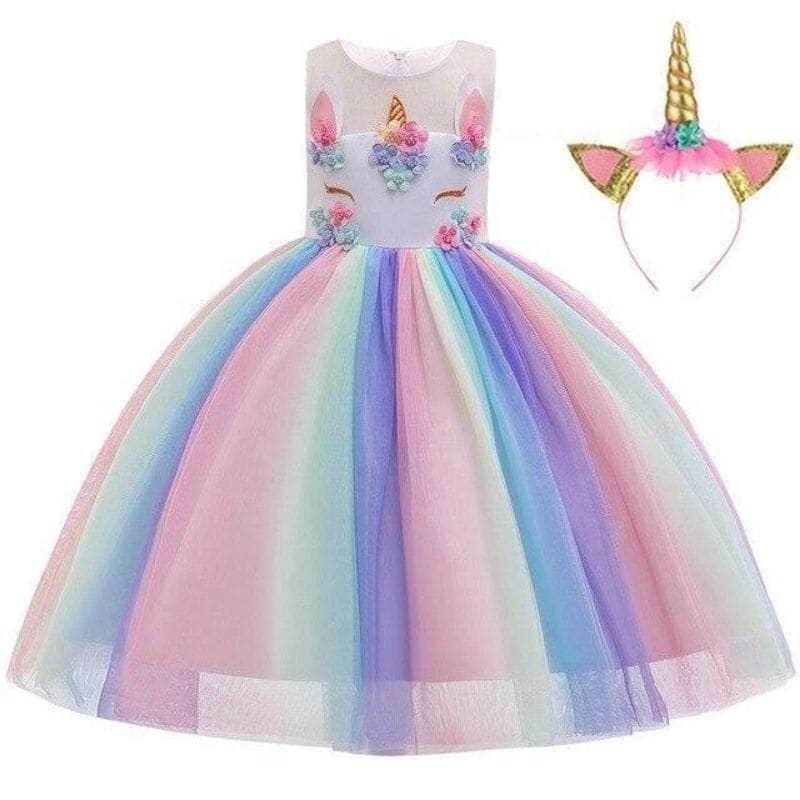 Kolorowa Sukienka Jednorożec 1